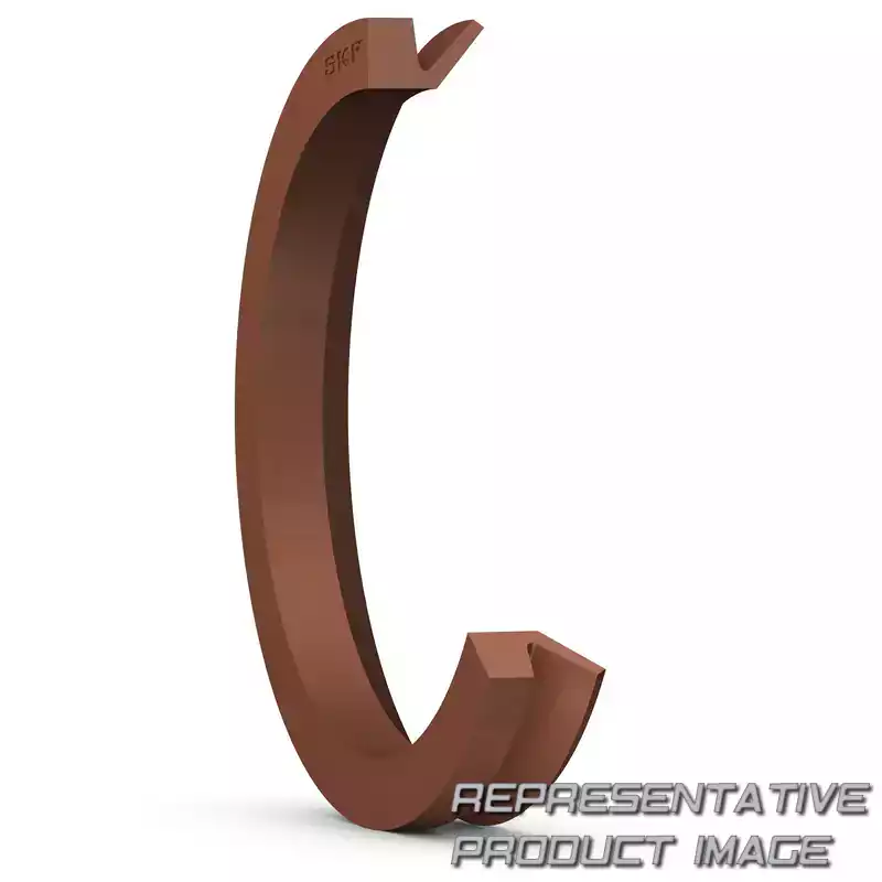 SKF 12404 Grease Seals - General Purpose Rubber, No Spring, Wiper Seal, -40°F To 250°F